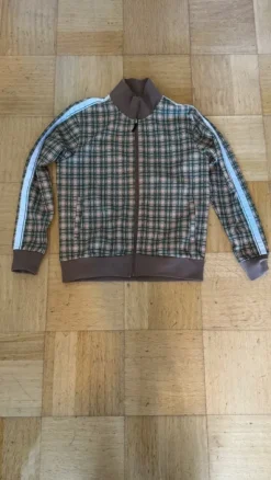 Trainingsjacke braun kariert