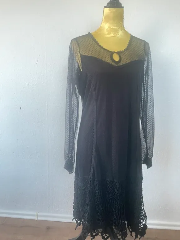 tredy | Spitzenkleid | Schwarz | 42 | Gothic Mesh Elegant