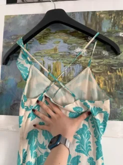 Turquoise summer dress