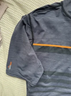 UV Shirt blau orange Größe S