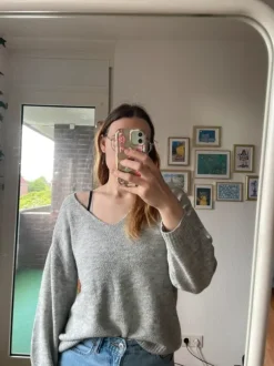V-Ausschnitt Pullover