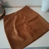 Vero Moda Minirock, Rock wie Wildleder braun