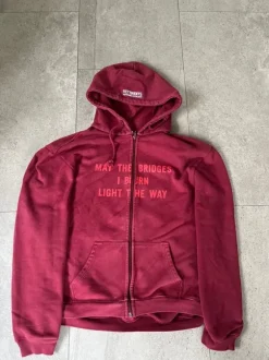Vetements may the bridges i burn hoodie