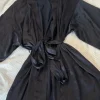 Victoria’s Secret Satin Kimono Schwarz Gr. m/L