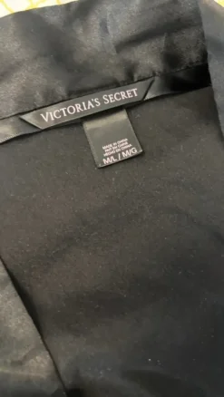 Victoria’s Secret Satin Kimono Schwarz Gr. m/L