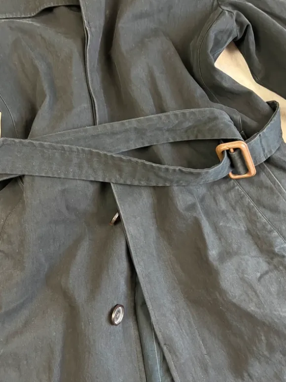 Vintage '90 US Army Trench Coat Style Black