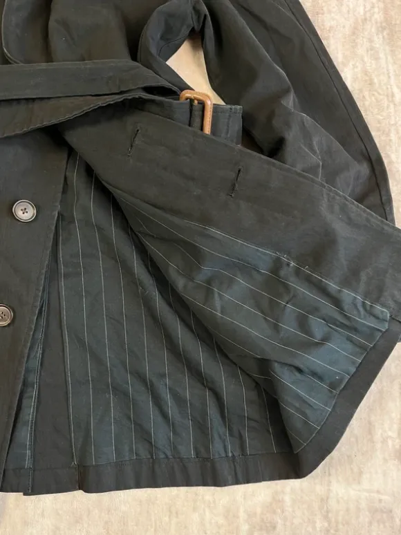 Vintage '90 US Army Trench Coat Style Black