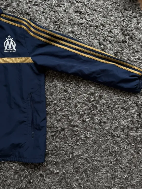 Vintage Adidas Olympique Marseille Track Jacket Y2K