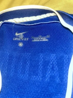 Vintage Brazil National Team Blue Football Jersey #10 Nike Men Large