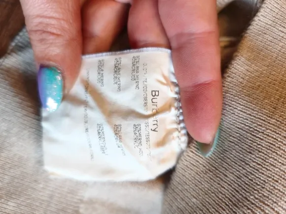 Vintage Burberry 100% Kasjmier Polotrui