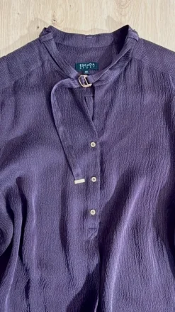 Vintage Escada Sport Bluse Tunika 100% Seide lila
