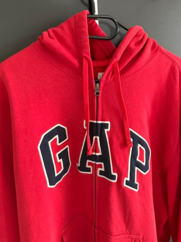 Vintage GAP Zip Hoodie rot oversized Xl
