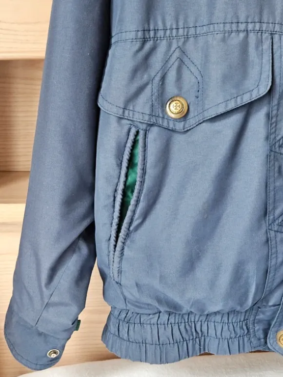 Vintage Herrenjacke Blau/Grün – Gr. 50