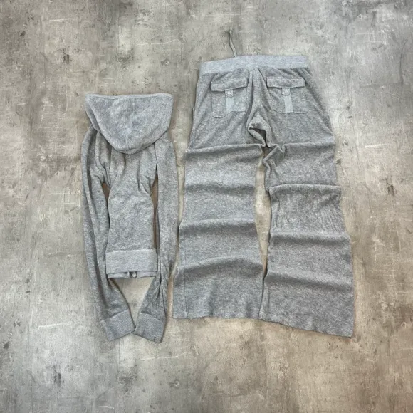 Vintage Juicy Couture Velour Tracksuit Größe S | low waist | Jogger/set | Y2K Berlin | 2000s
