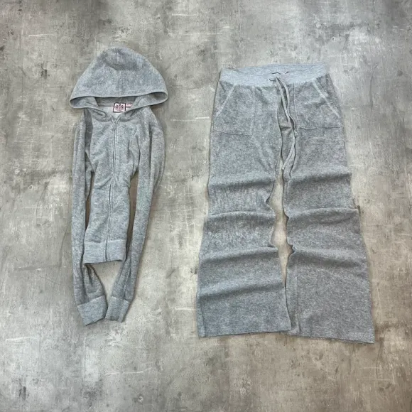 Vintage Juicy Couture Velour Tracksuit Größe S | low waist | Jogger/set | Y2K Berlin | 2000s