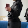 Vintage Lederjacke