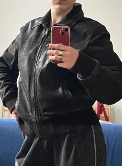 Vintage Lederjacke