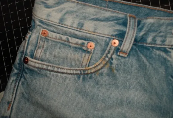Vintage light wash denim bermuda shorts đ€ y2k low waist biker shorts vibe