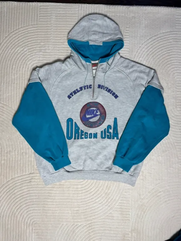 Vintage Nike Athletic Division Hoodie / Oregon USA / 90s Style / Größe L