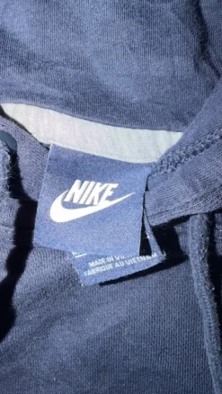 Vintage Nike Hoodie Navy | Dunkelblau weißer Swoosh | Unisex | Gr. M