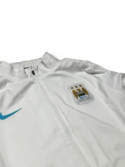 Vintage Nike Manchester City Track Jacke Weiß L/XL