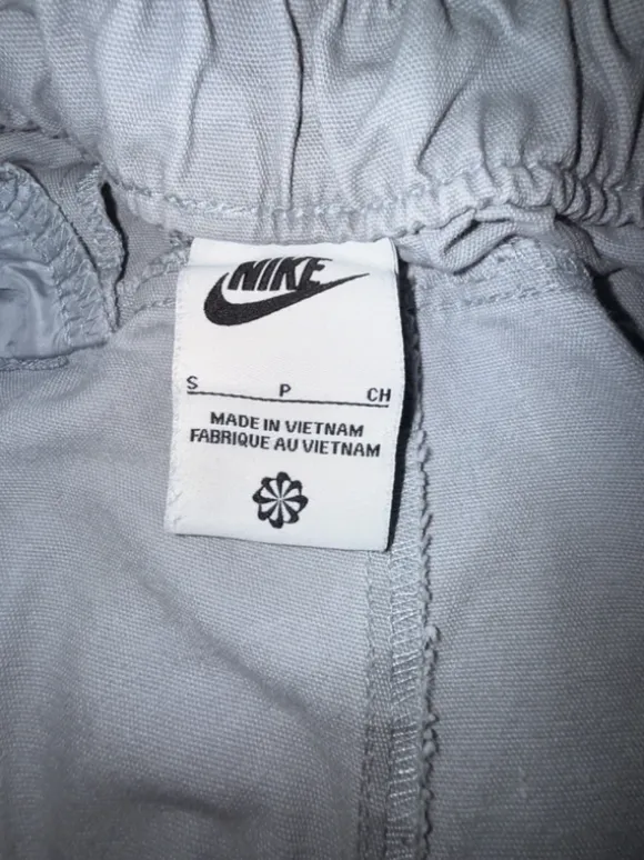 Vintage Nike Trackpants | Cargo Open Leg | S | Beige | Y2K 2000er