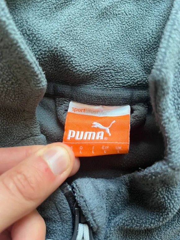 Vintage Puma BVB Dortmund Fleece Jacke | Größe L