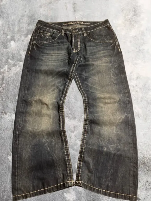 Vintage washed baggy jeans Armani jnco Diesel g-Star True Religion Dolce&Gabana437