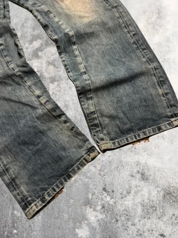 Vintage washed baggy jeans Armani jnco Diesel g-Star True Religion Dolce&Gabana442
