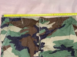 Vintage Woodland Camouflage Cargo Hose / Military Pants Ripstop 84x101 Army Camo