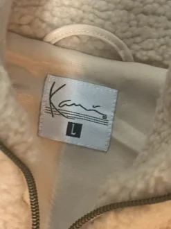 Vintage Y2K Karl Kani Strickpullover Beige L | 90s Streetwear Sweater