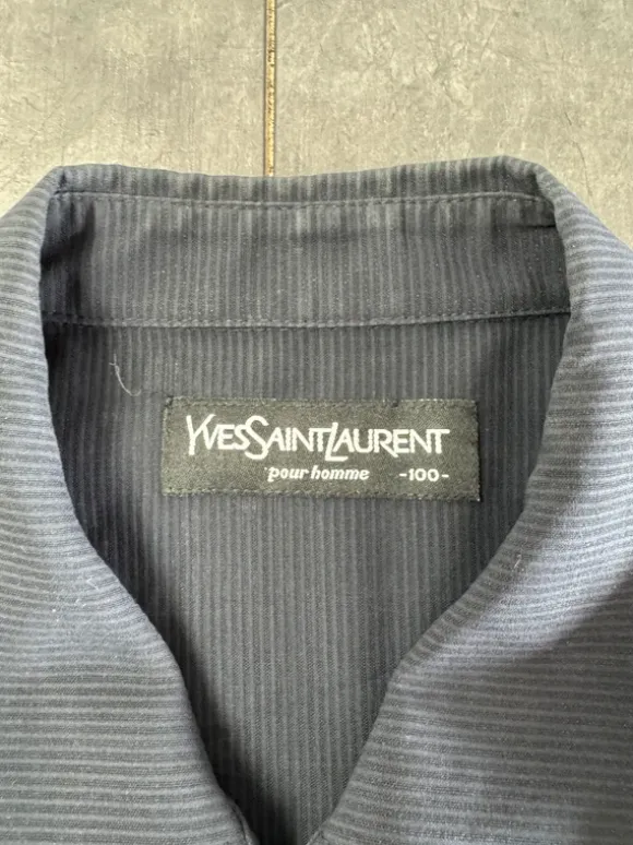Vintage Yves Saint Laurent Harrington Jacke – Jet Black / Micro Rib Texture