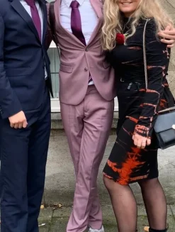 WE suit in light purple color