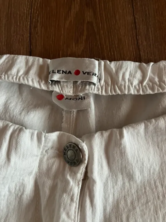 Weiße Hose von Helena Vera in Kurzgröße