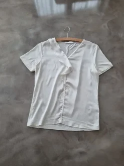 Weiße T-shirt Bluse