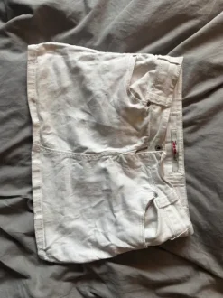 Weißer Mini Denimrock