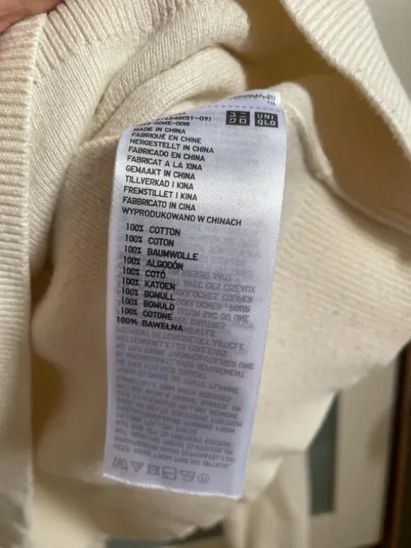 Weißer Pullover Uniqlo
