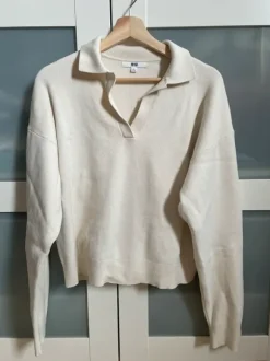 Weißer Pullover Uniqlo