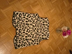 Weste Leo animalprint Teddy Fleece gr M 40