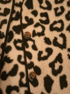 Weste Leo animalprint Teddy Fleece gr M 40