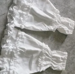 White Lolita Detachable Sleeves / Ruffle Puff Sleeves