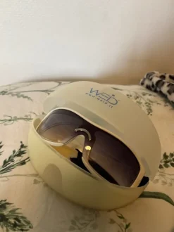 White sunglasses/ sportglasses