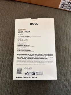 3x Hugo boss onderbroek wit zwart bruin maat L - organic cotton