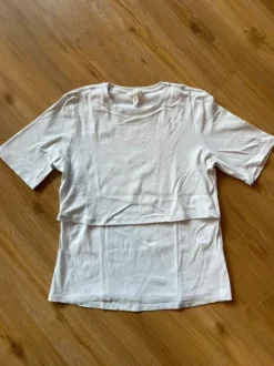 2x Stillshirts weiß / salbei H&M Größe XL