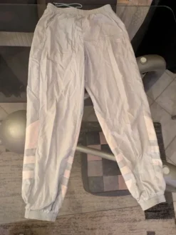 y2k adidas baby blue sweatpants