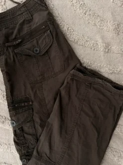 Y2K Cargo Hose brown Utility Pants Vintage