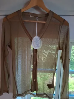 Zarter Cardigan von Elfenhaut, Seidenmesh, Gr. 38/40